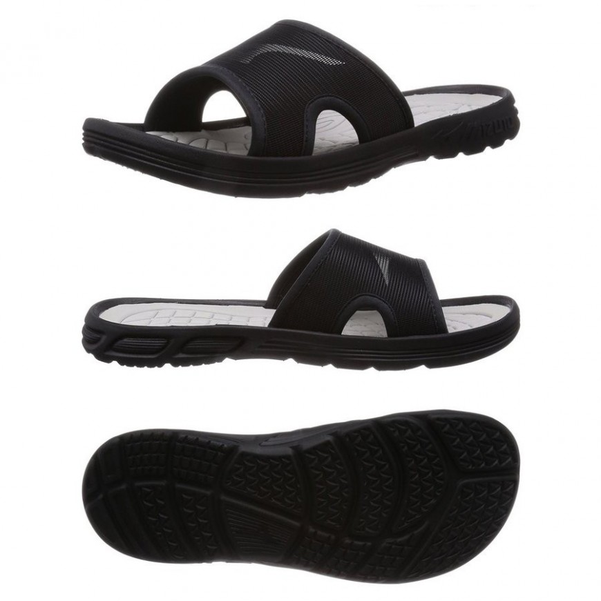 CHANCLA MIZUNO "RELAX" BLACK/SILVER - Imagen 2